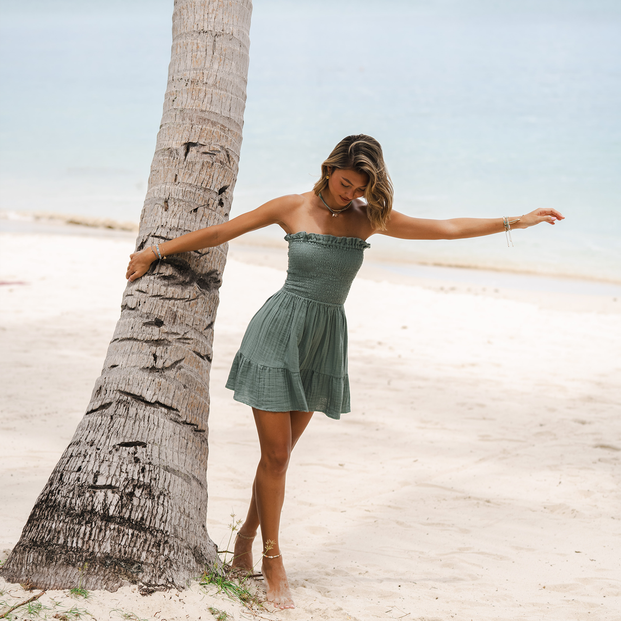 Sage Daiquiri Dress From LotusAndLuna