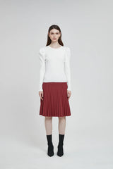 MM PURPLE LABEL - RUST PLEATED (PLUS SIZE) From Mia Mod