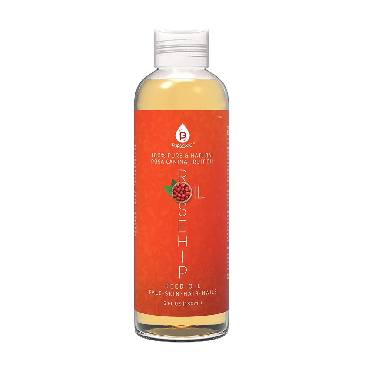 100% Pure & Natural Cold Pressed Premium Rosehip Seed Oil 6 Oz from Pursonic