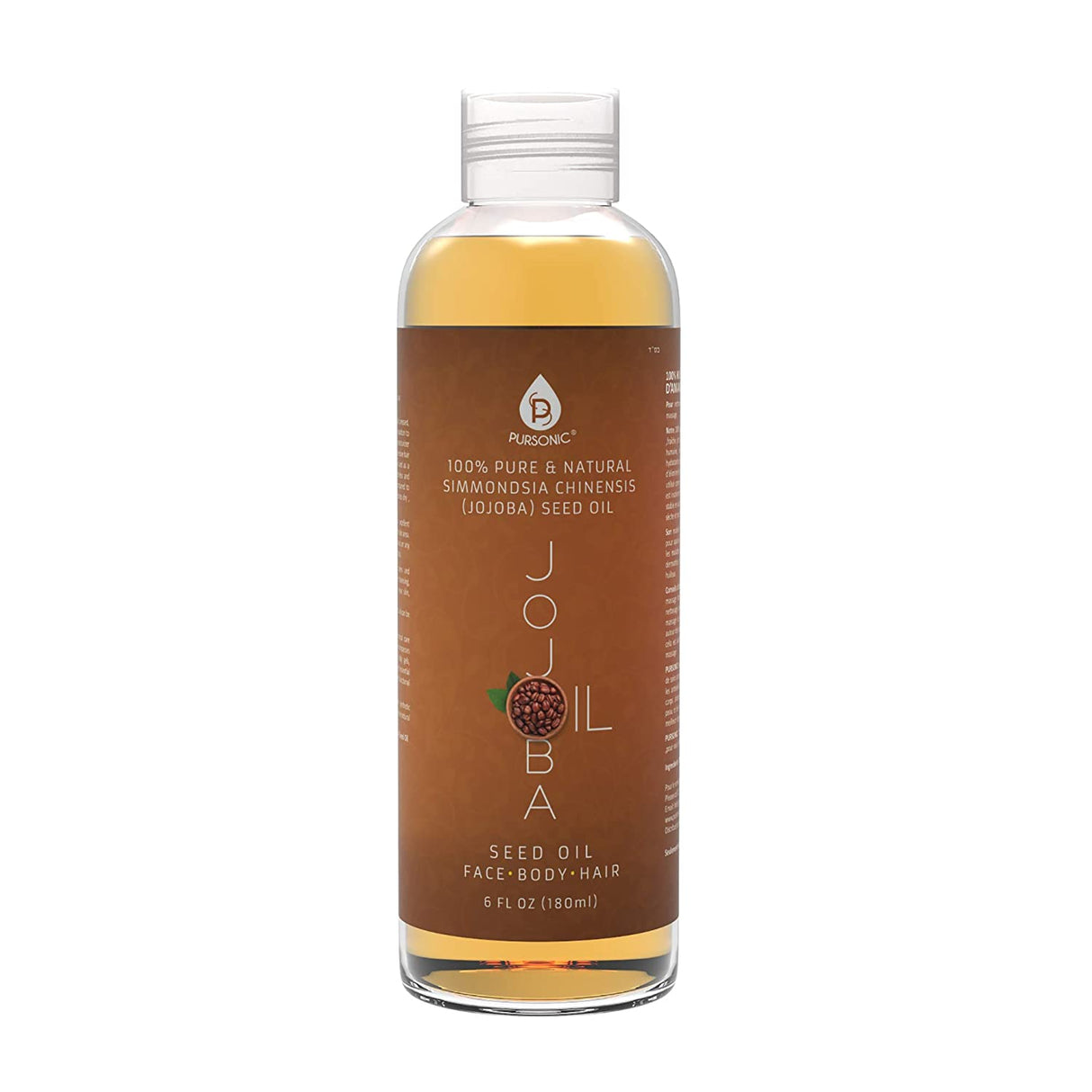 100% Pure & Natural Golden Jojoba Oil 6 Oz from Pursonic