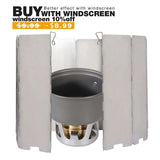 Mini Alcohol Stove with Aluminium Stand for Backpacking from Redcamp