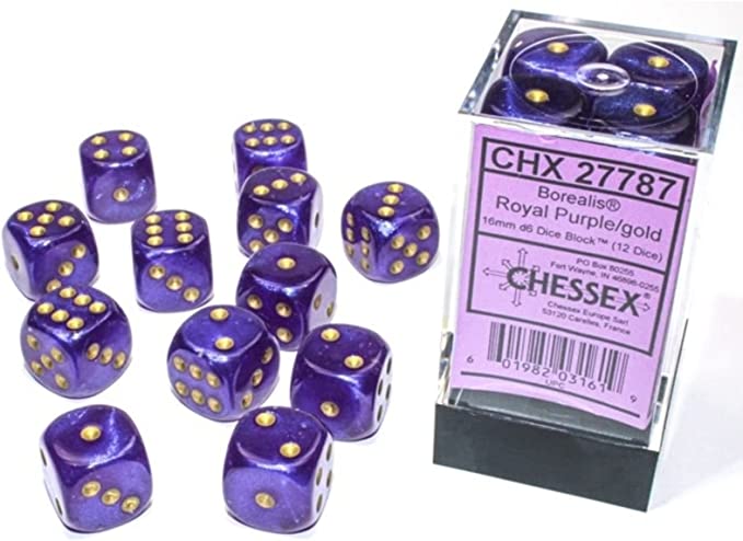 Chessex: D6 Borealis™ Dice Set - 16mm From PunkOuter Games