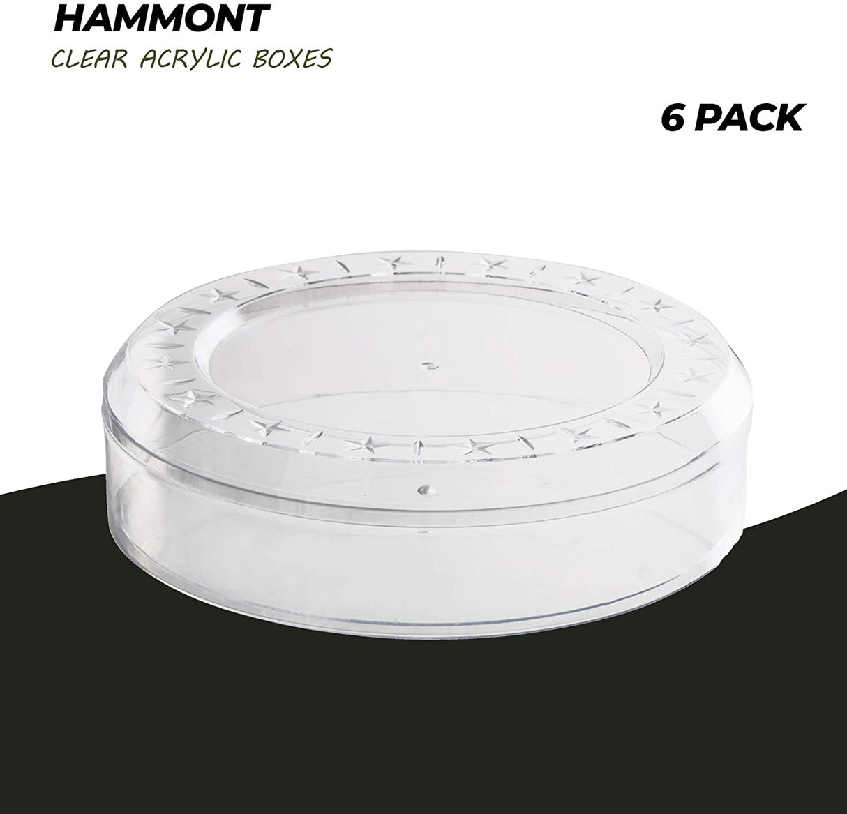 Clear Acrylic Boxes Round from Hammont