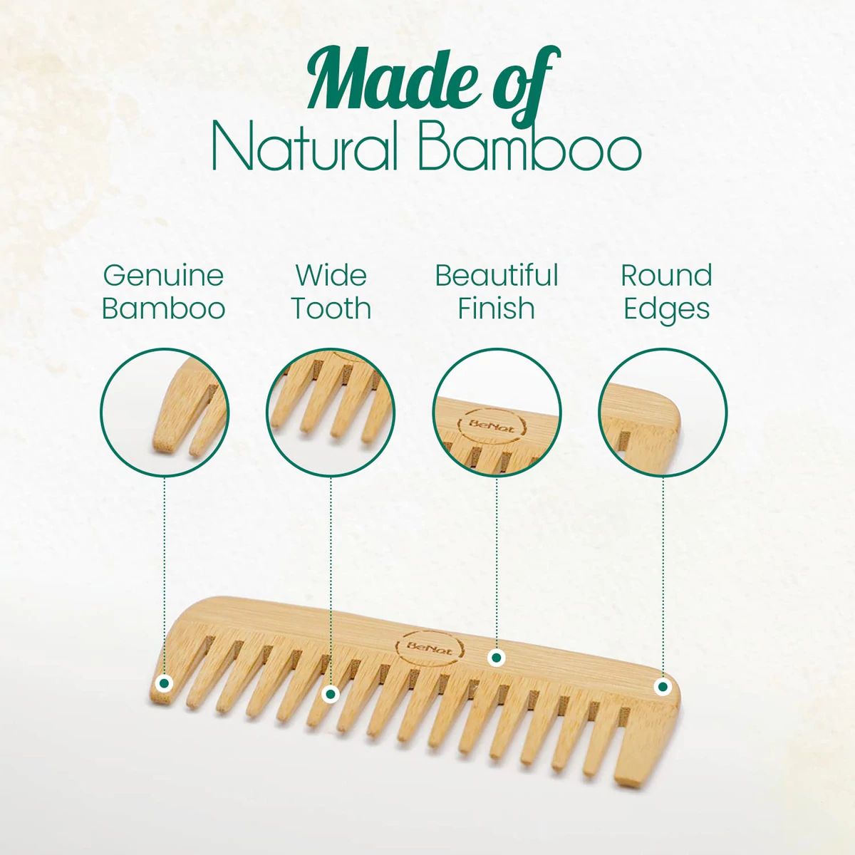 All-Natural Bamboo Comb from Choixe