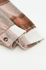 Casual Loose Fit Plaid Shirt Coat from MsDressly