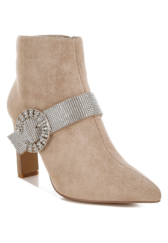 Asagao Diamante & Rhinestones Strap Boots from My Pampered Life Seattle