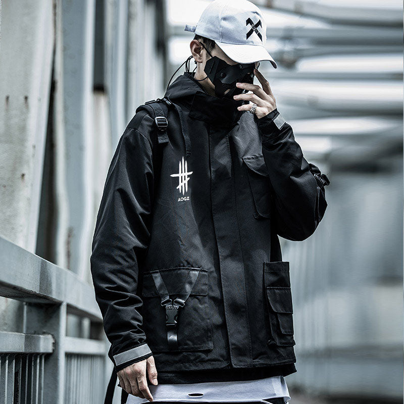 Scar X Series Black Windbreaker From Niepce Inc