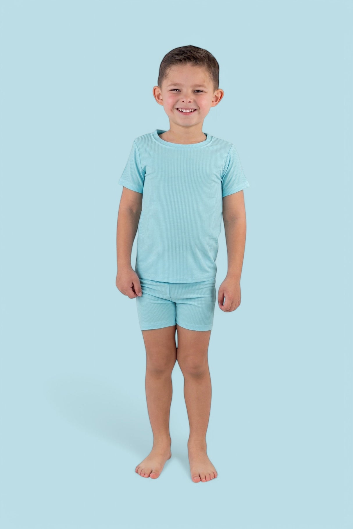 CAPRI BLUE RIB DREAM SHORT SET from DREAM BIG LITTLE CO