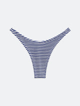 BALBOA CHEEKY BIKINI BOTTOM - BLUE STRIPED From ELYSIIAN