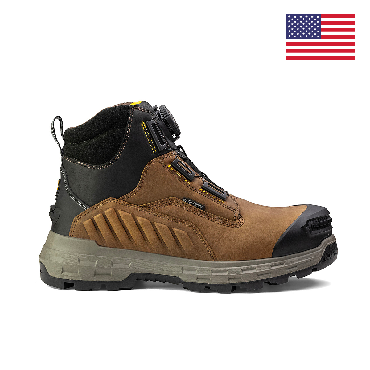 Wildwood 6” Composite Toe Turbolace™ Work Boot - Brown - Made in USA from Chinook® Footwear