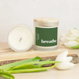 Glass Candle - Breathe (Cactus Flower & Jade) from CB Studio