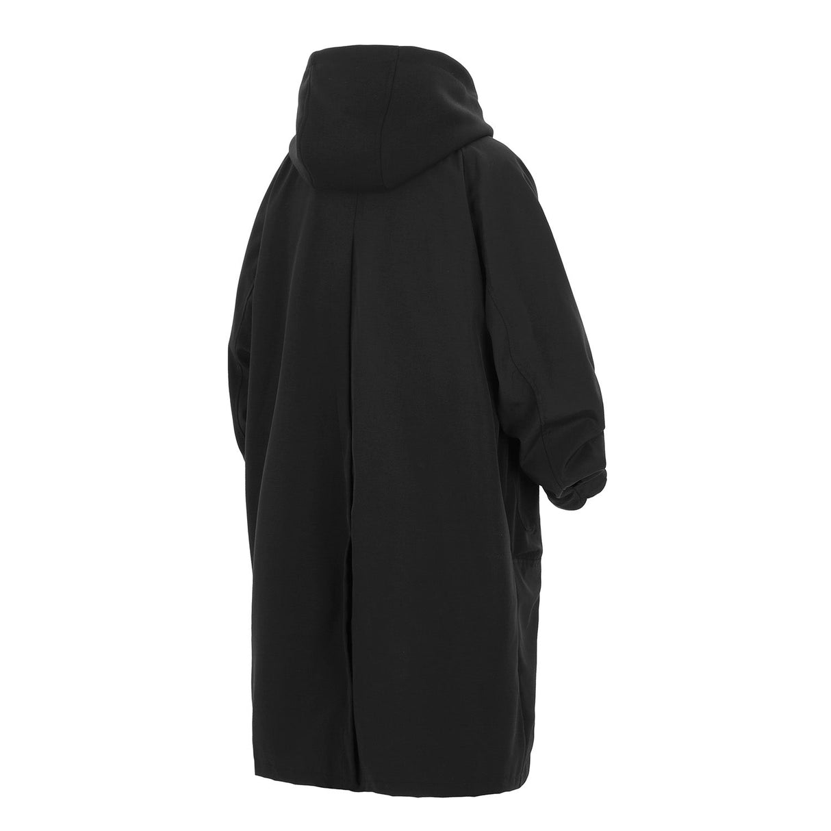 J36 Black Urban Trench Coat with Hoodie from Niepce Inc