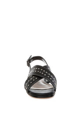 The Waverly Studded Strap Sandals from Tallulah Lou