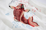 Dancing Fish Embroidery Hoodie from Niepce Inc