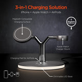 HyperGear MaxCharge 3-in-1 MagSafe Wireless Charging Stand for Phones from Jupiter Gear Home