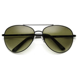 Large Round Full Metal Aviator Sunglasses 1373 58mm from zeroUV