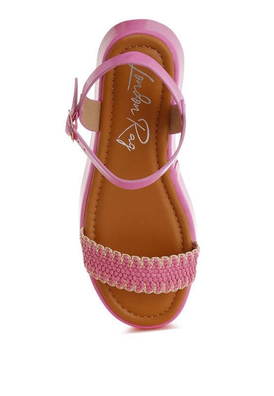 Anglong Raffia Flatform Sandals from My Pampered Life Seattle