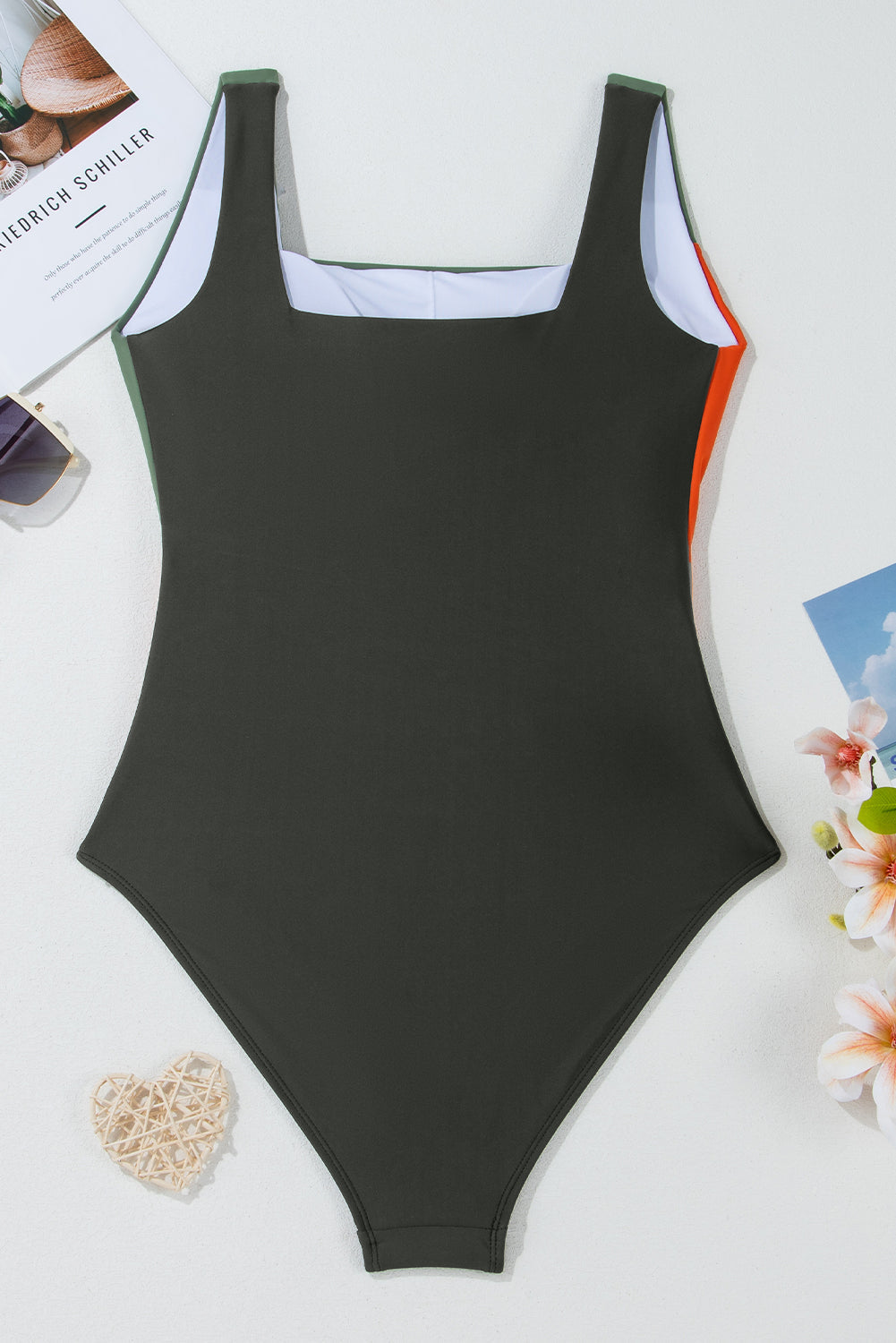 Oakleigh Padded Square Neck One Piece Swimsuit from Threaded Pear