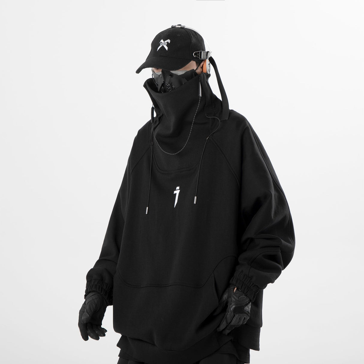 Precision Tactical High Neck Black Sweater