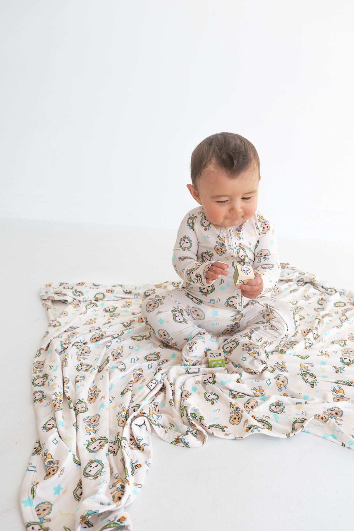 Dream Big Little Co x CoComelon JJ MUSICAL MELON DREAM ROMPER from DREAM BIG LITTLE CO