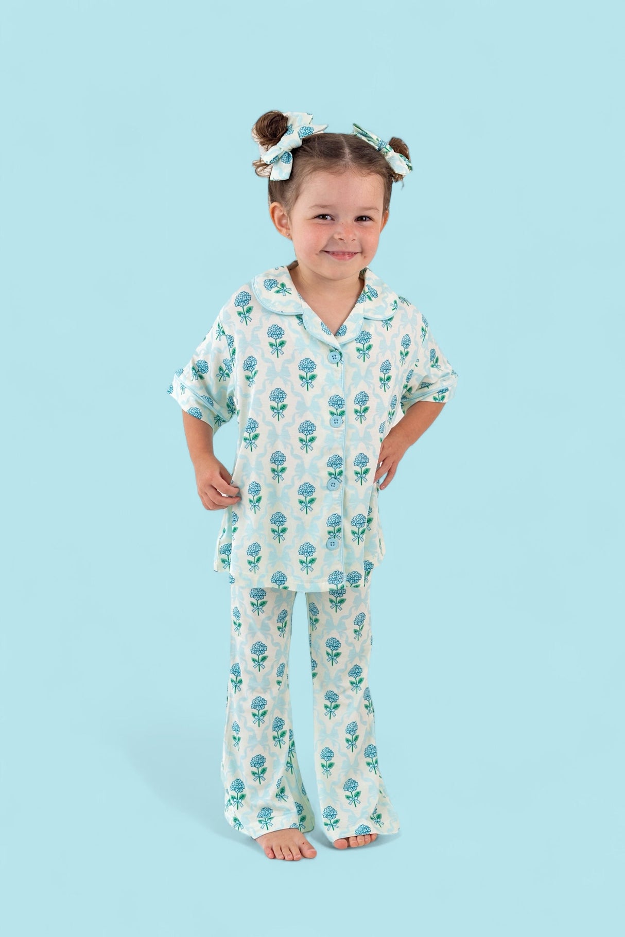 BLUE RIBBON BLOOMS DREAM GIRL'S FLARE SET from DREAM BIG LITTLE CO