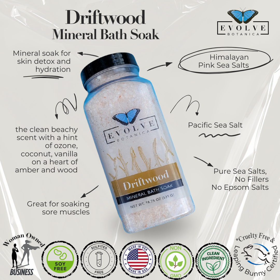 Mineral Soak - Driftwood (Bath Salt) from Evolve Botanica
