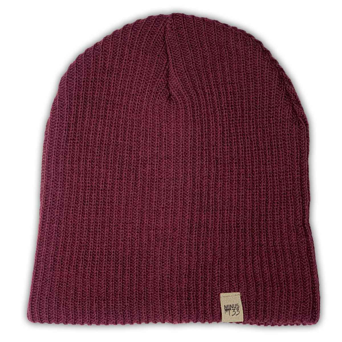 Midweight - Everyday Rib Knit Beanie 100% Merino Wool from Minus33 Merino Wool Clothing