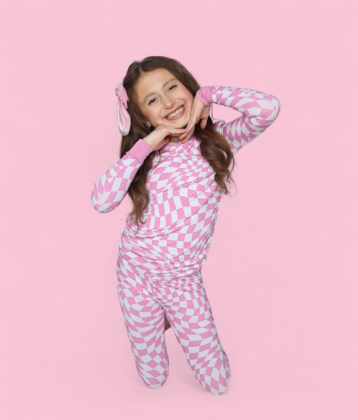 BUBBLEGUM WAVY CHECKERS DREAM SET from DREAM BIG LITTLE CO