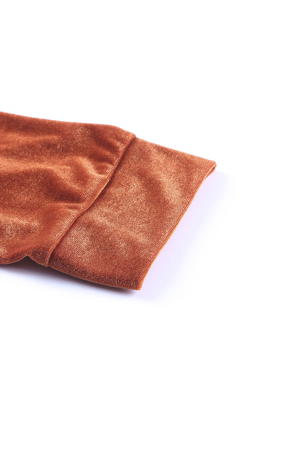 Brown Retro Velvet Long Sleeve Pocket Coat From MsDressly