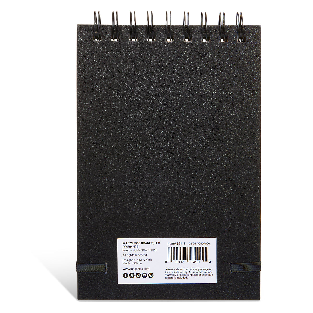 Black Paper 5x7.5 75 Sheets from KINGART