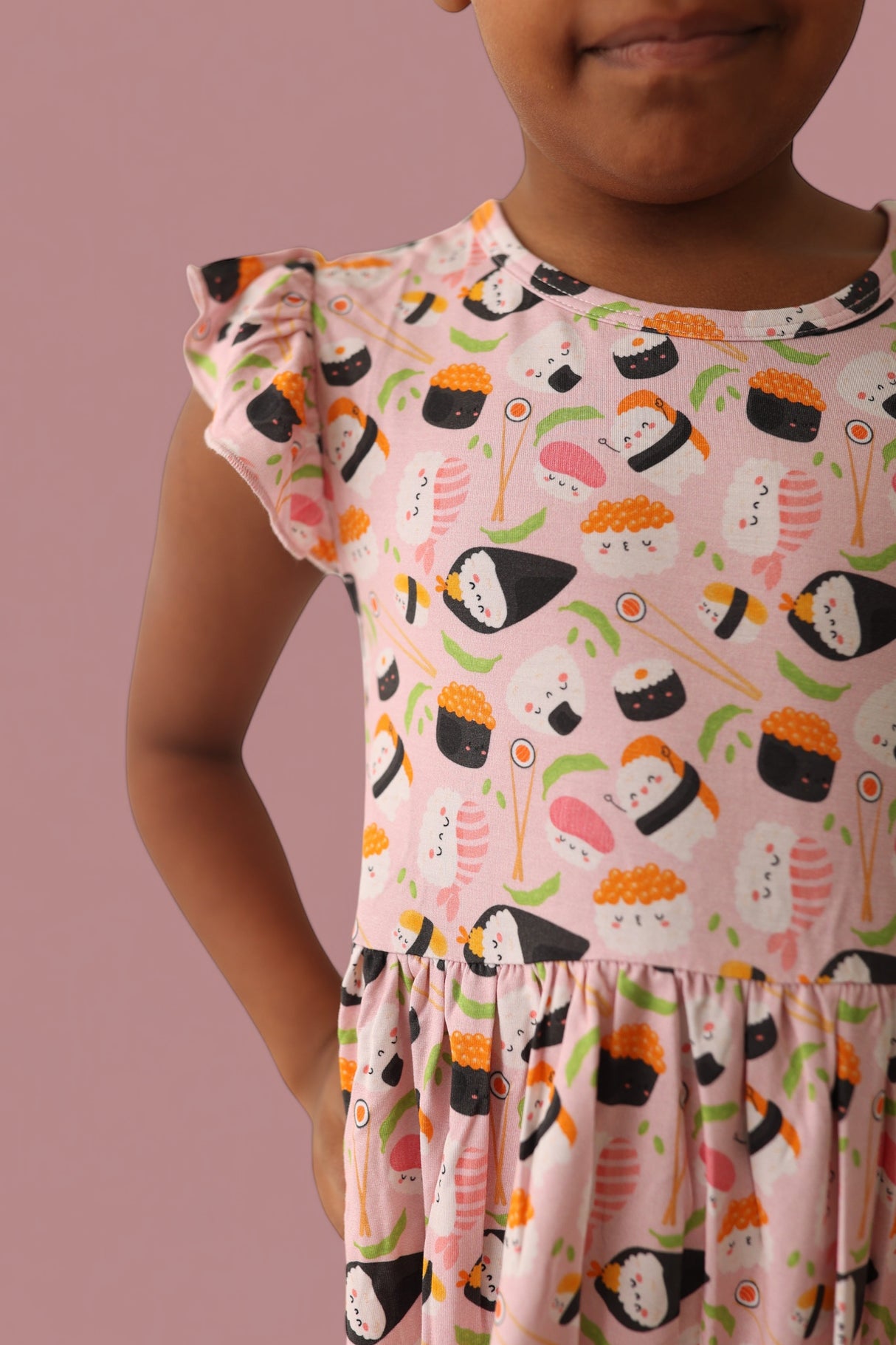 SWEET PEA SUSHI DREAM RUFFLE DRESS from DREAM BIG LITTLE CO