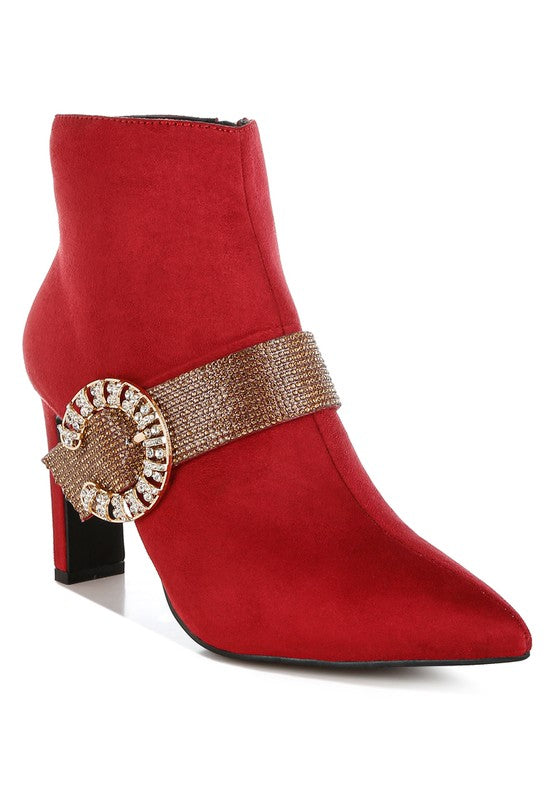 Asagao Diamante & Rhinestones Strap Boots from My Pampered Life Seattle