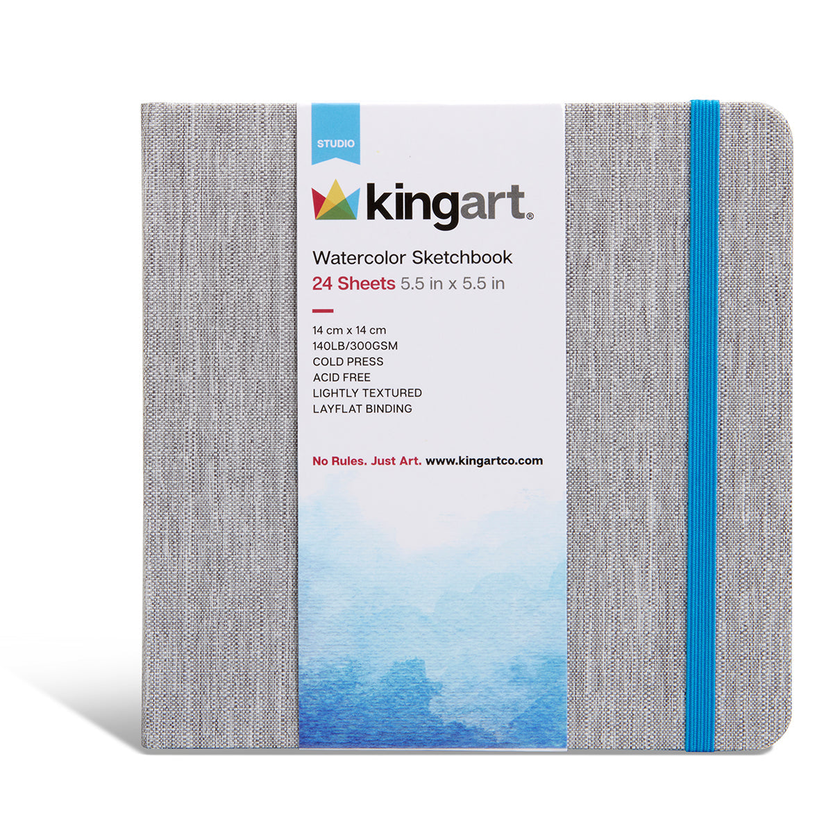 Watercolor Paper Sketchbook 5.5x5.5 24 Pages from KINGART