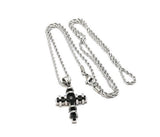 Encased Cross Pendant Necklace From Steel Time