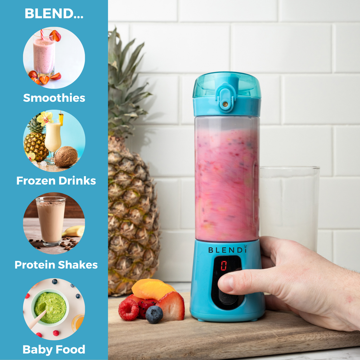 Pro+ Ice Crushing Portable Blender (17oz) from BLENDi