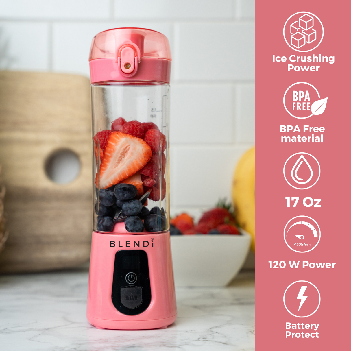 Pro+ Ice Crushing Portable Blender (17oz) from BLENDi