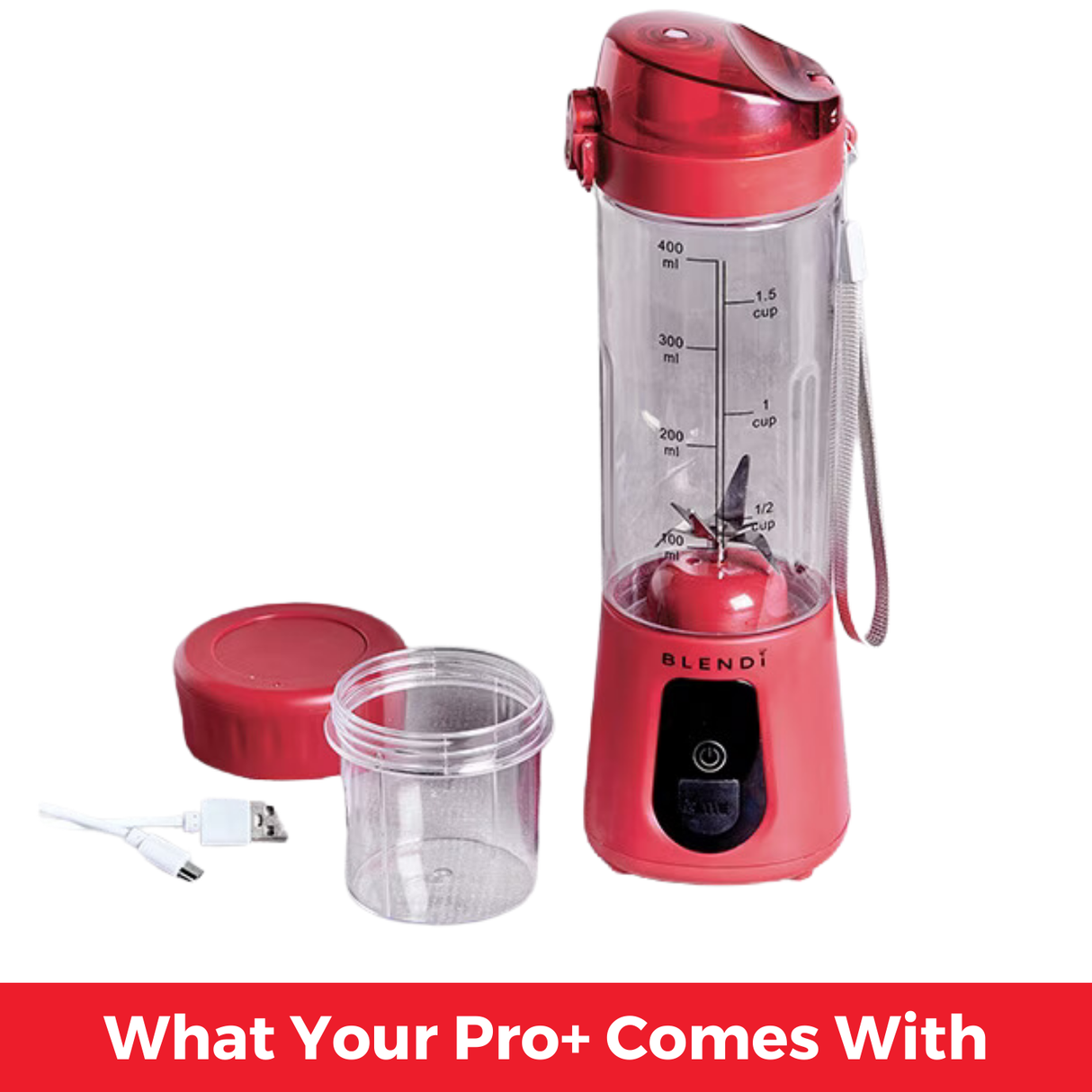 Pro+ Ice Crushing Portable Blender (17oz) from BLENDi