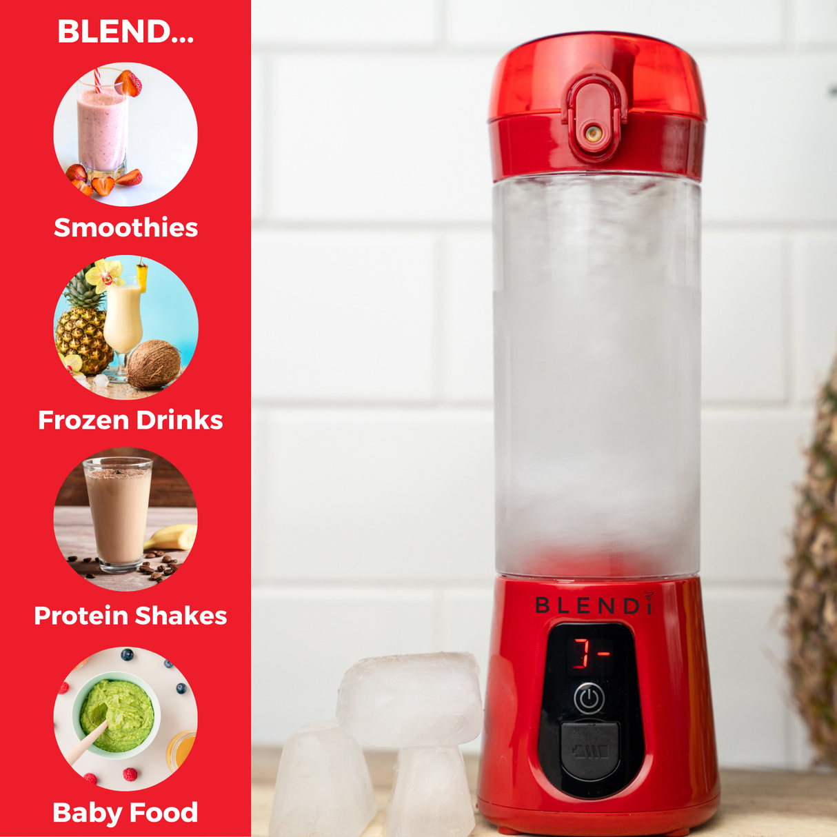 Pro+ Ice Crushing Portable Blender (17oz) from BLENDi