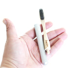 Replaceable Bamboo Toothbrush Aluminum Handle - Soft White Bristles from Lucky Teeth