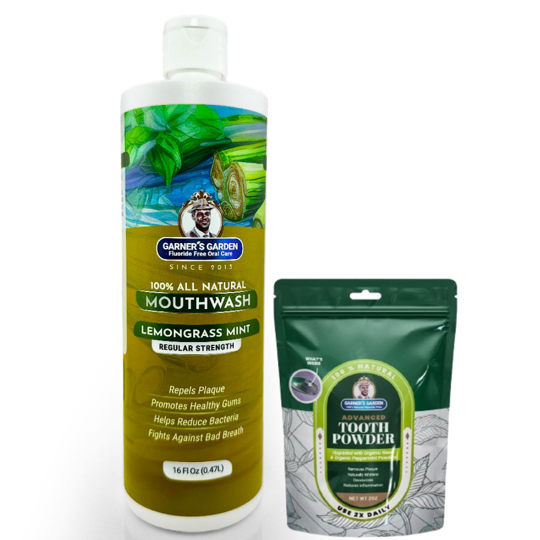 Natural Mouthwash and Tooth Powder | H2O2 | Antibacterial Fluoride-Free from Garner's Garden