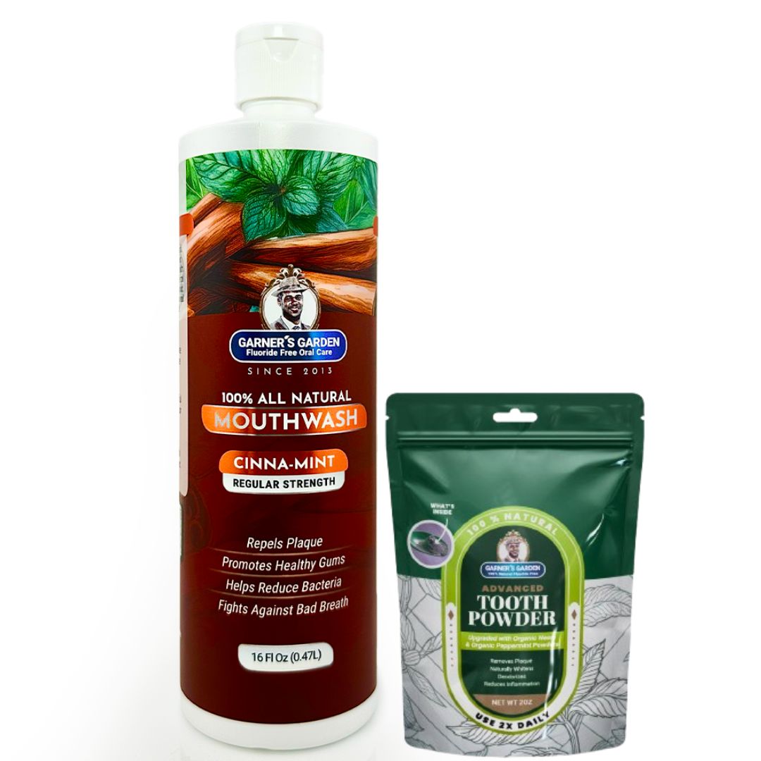 Natural Mouthwash and Tooth Powder | H2O2 | Antibacterial Fluoride-Free from Garner's Garden