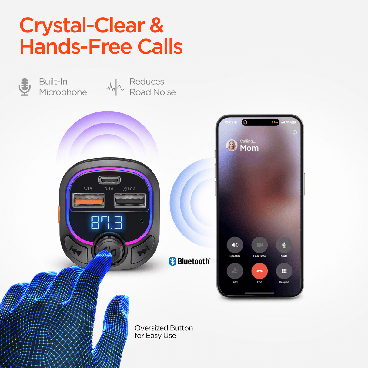HyperGear IntelliCast Road FM Transmitter Car Charger from Jupiter Gear Home