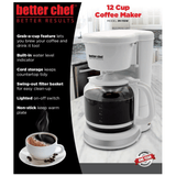 Better Chef 12 Cup Pause 'n Serve Coffee Maker from Jupiter Gear Home