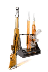 3 Gun Whiskey Decanters Set AR15, AK47, & Rifle Gun Decanter Set 1000ml by The Wine Savant - Veteran Gifts, Home Bar, Gun Lover Gifts, Tik Tok Gun Decanter, Military Gifts from The Wine Savant