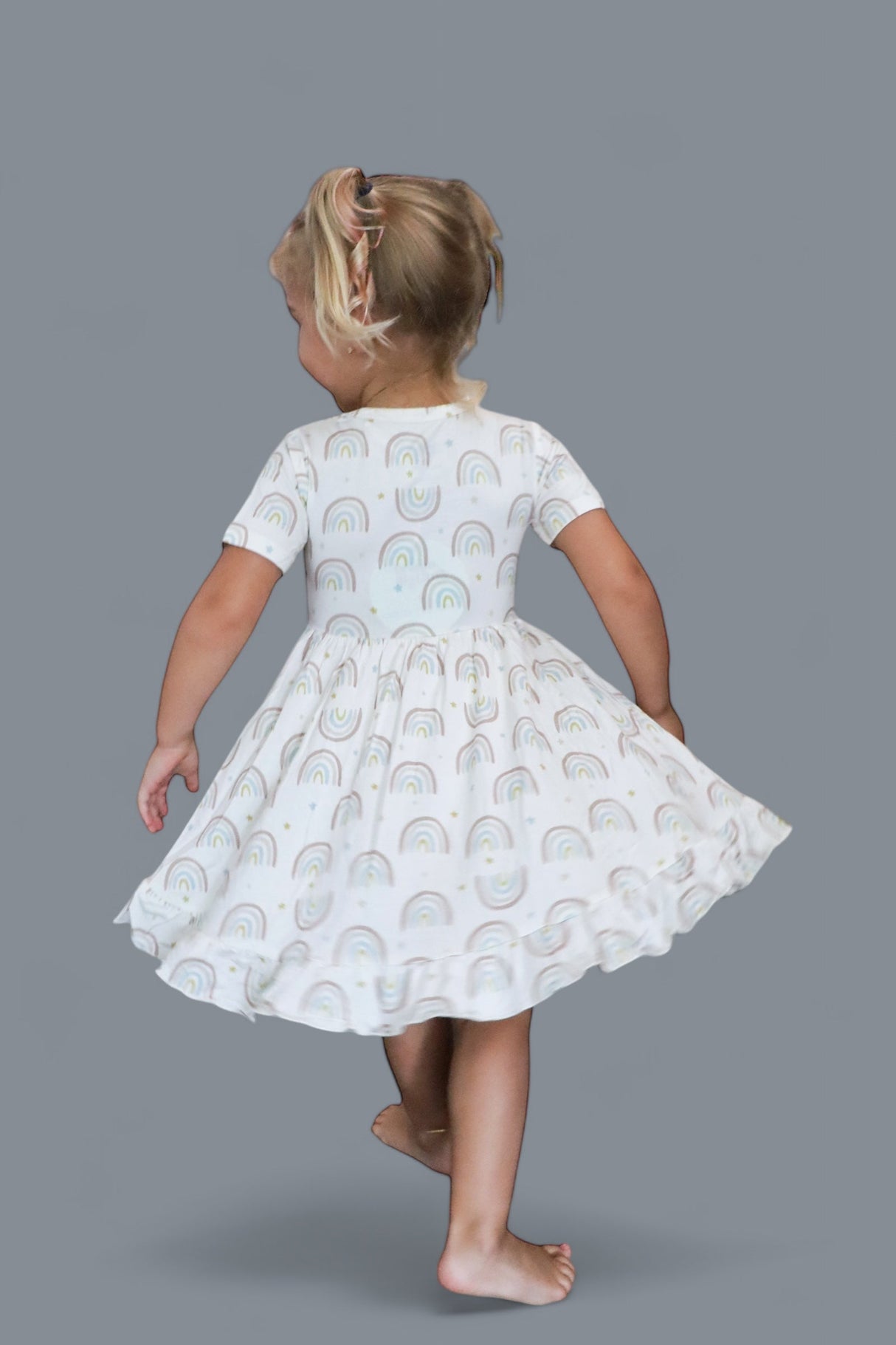 EXCLUSIVE RALEIGH'S RAINBOWS DREAM RUFFLE DRESS from DREAM BIG LITTLE CO