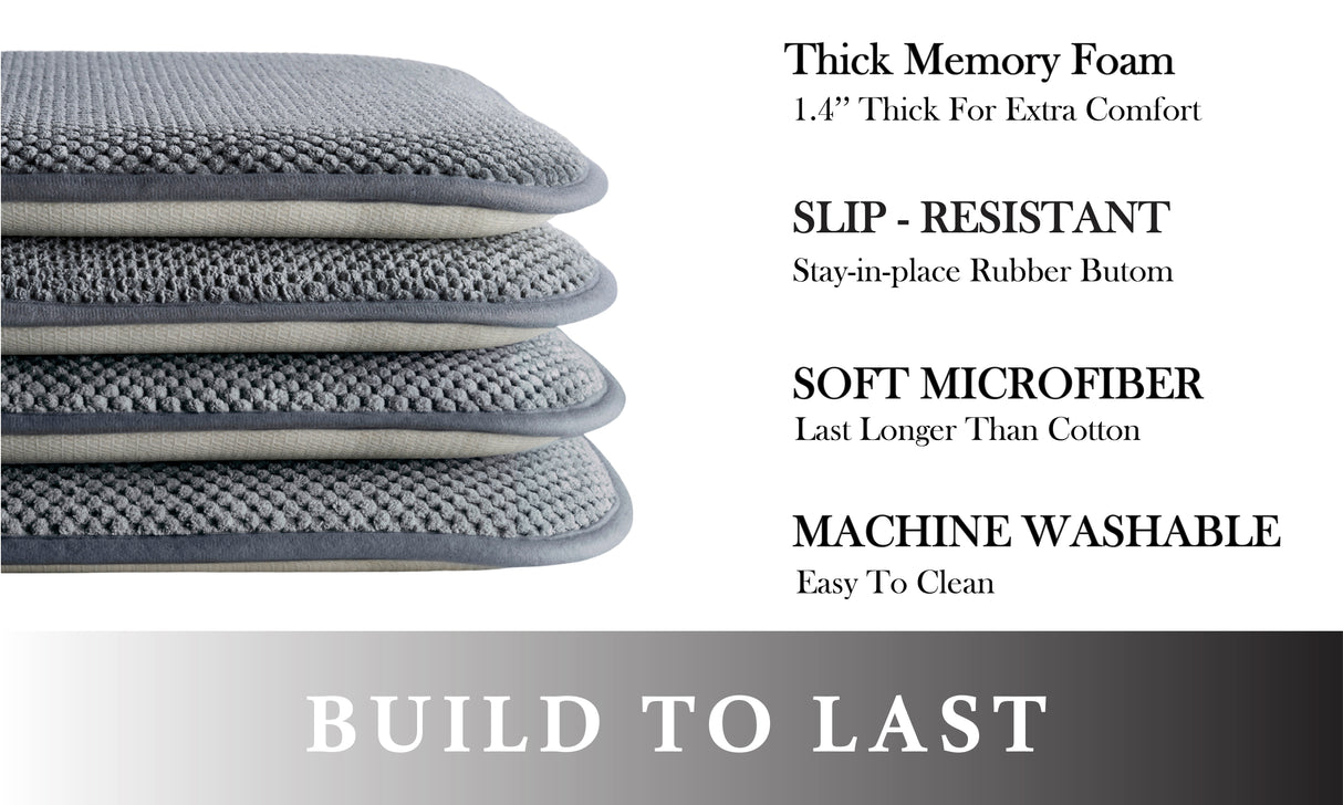 Dan River 2-4 Pack Memory Foam Non-Slip 16x16'' Chair Cushion Pad from Bed Bath Fashions