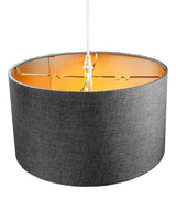 Light Plug In Swag Pendant Ceiling Light Granite Grey Shade From LampsUSA