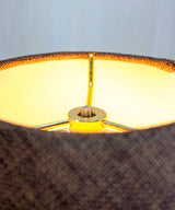 Hard Back Empire Lamp Shade - Chocolate Burlap 12"W x 9"H From LampsUSA