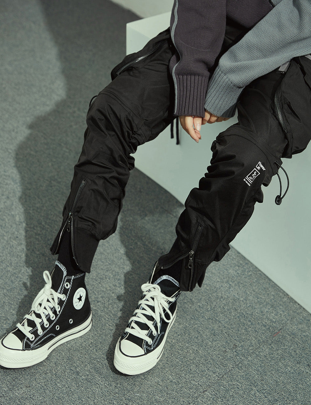 X-2 Rebirth Black Jogger Pants  From Niepce Inc