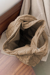 Kylie Quilted Zipper Tote Bag From Threaded Pear
